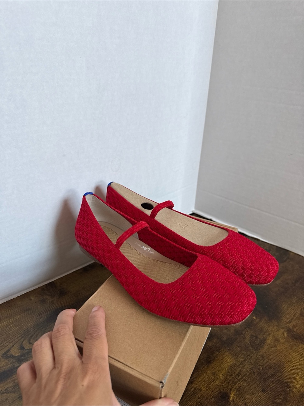 Rothy’s Women’s The Max Square Mary Jane Red Crisp Basketweave Size 10 NEW - Picture 10 of 10